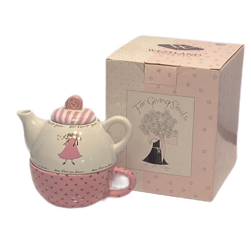 Gift for Mom! NWT Tea For One For Mom Giving Souls Mom I Love You Forever